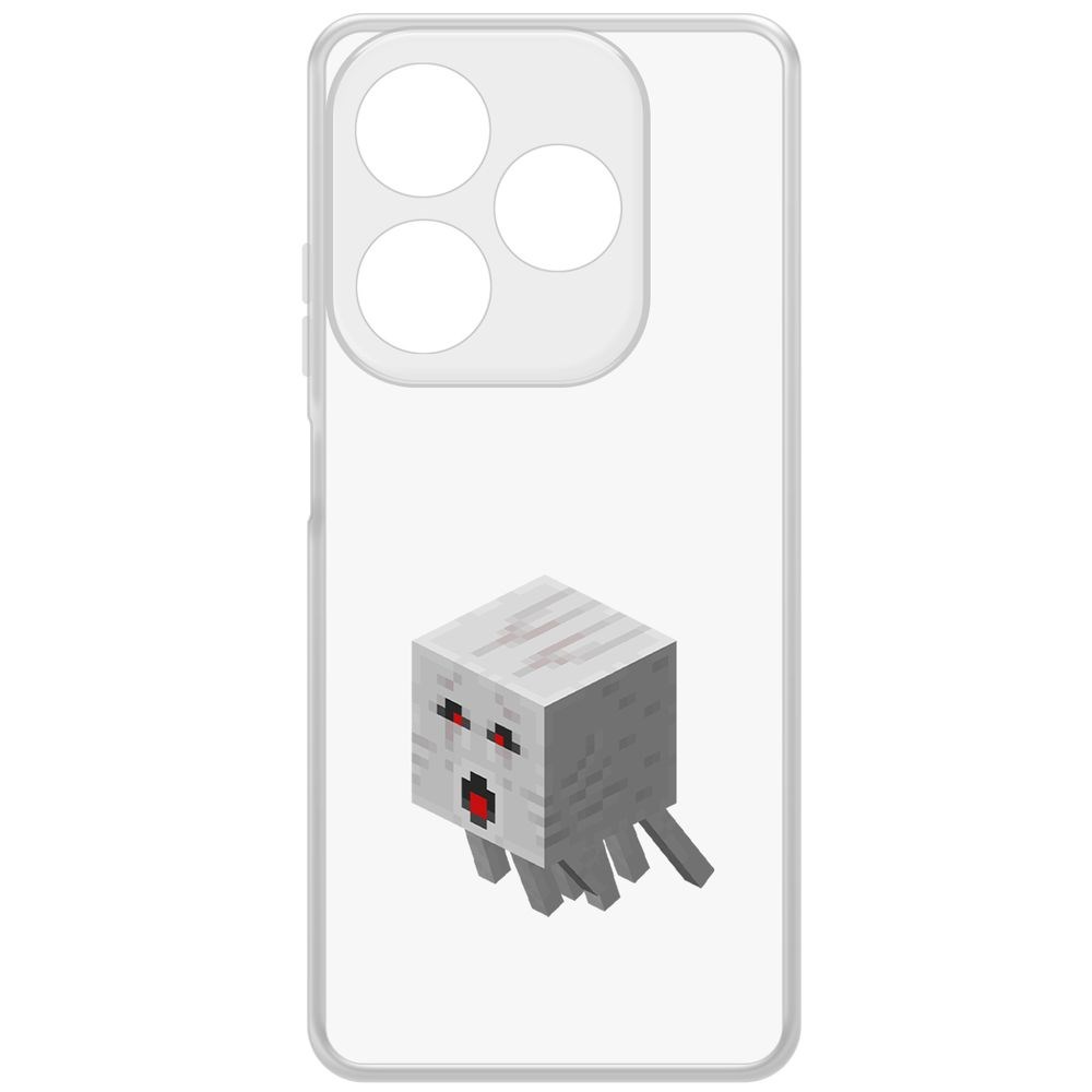 

Чехол-накладка Case Minecraft-Гаст для ITEL P55, Прозрачный
