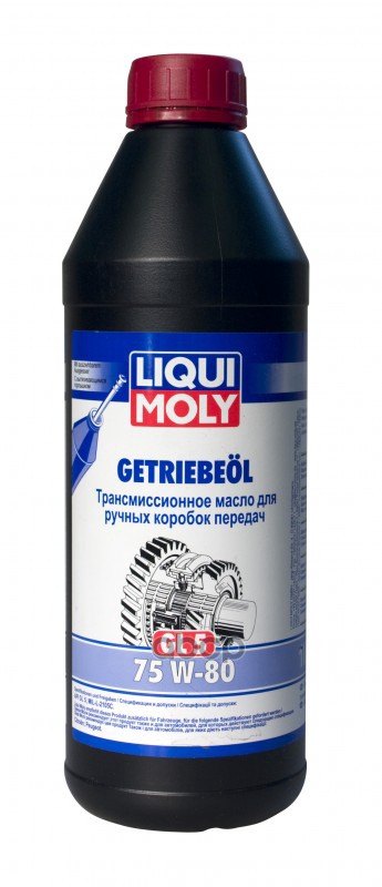 фото Масло трансмиссионное полусинтетическое getriebeoil 75w80 api gl-5 1л liqui moly арт. 7619