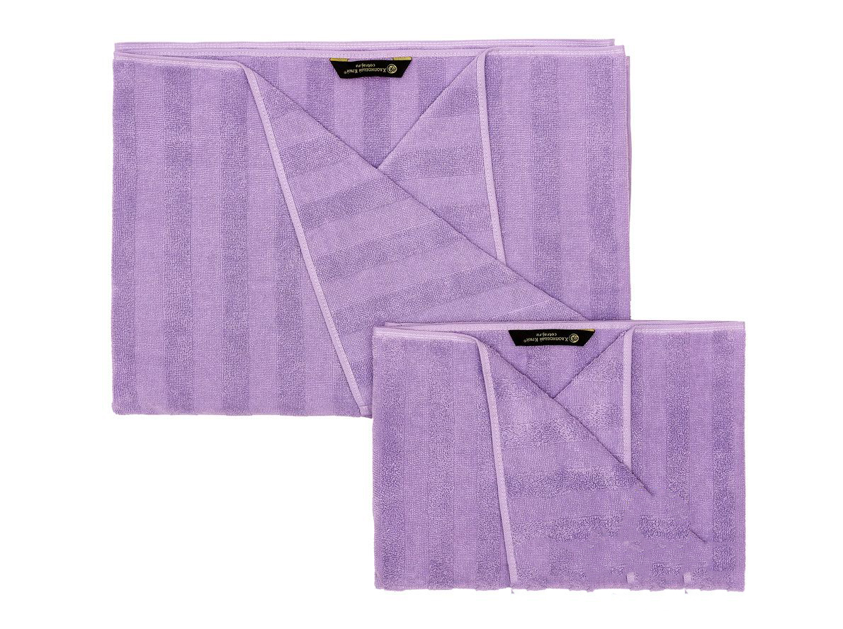 

Полотенце для лица отельное (50100; махра 450гр) Страйп лаванда