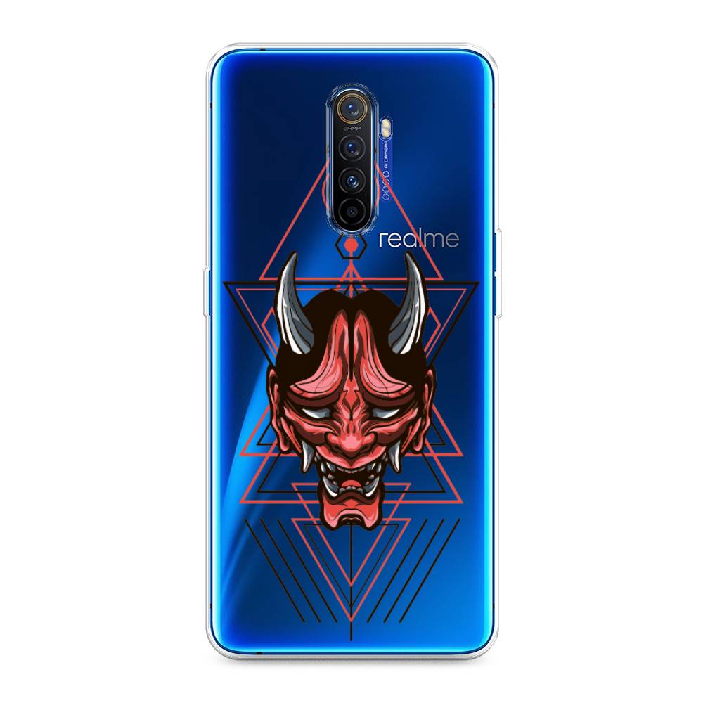 

Чехол на Realme X2 Pro "Hanya Oni mask", Серый;красный;черный, 251750-4