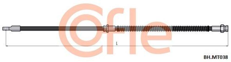 Шланг Тормозной Передн Mitsubishi Lancer 03- Cofle арт. 92.BH.MT038