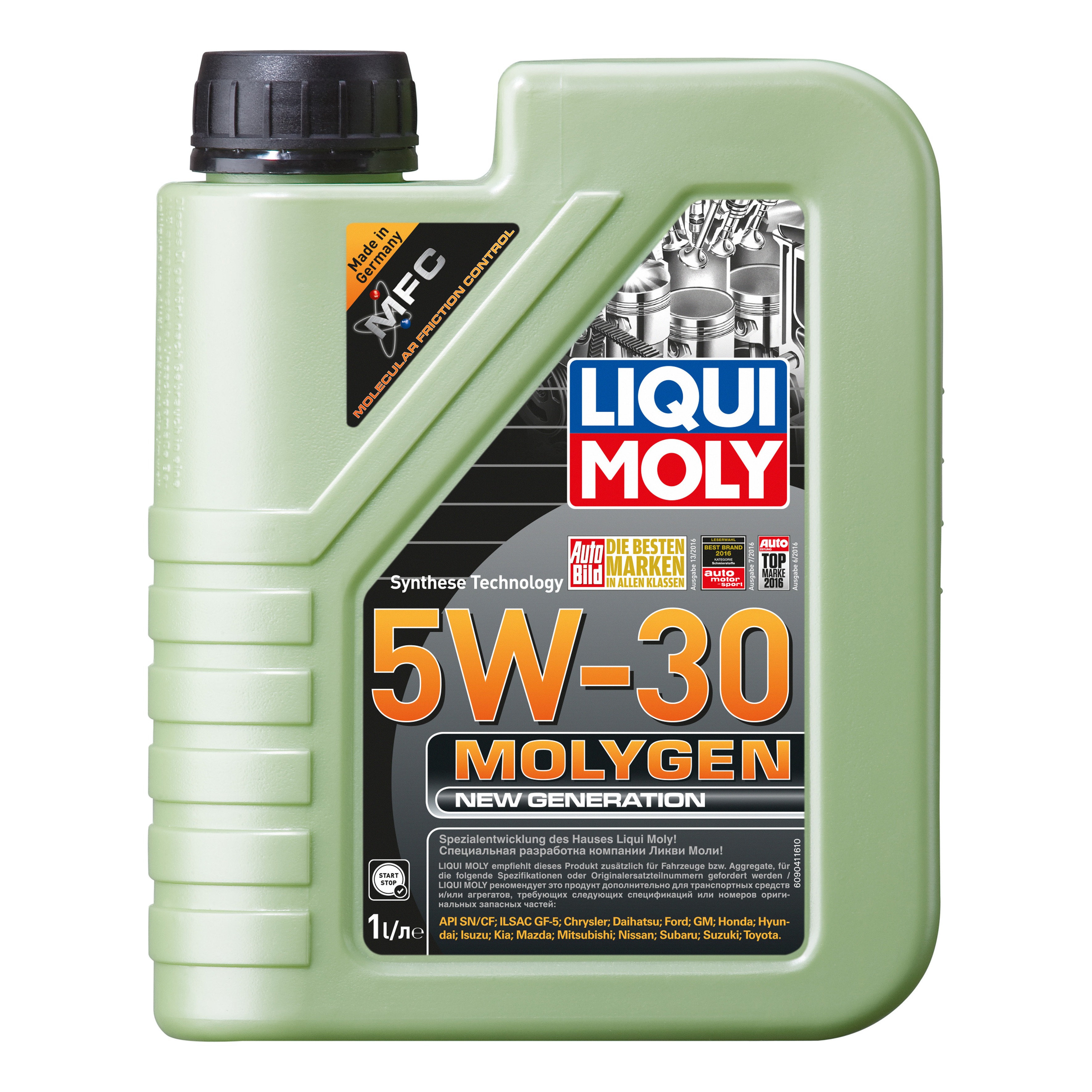 Моторное масло LIQUI MOLY cинтетическое 5W30 Molygen NeW Generation 1л