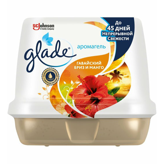 

Освежитель воздуха Glade Гавайский бриз и манго гелевый 180 г