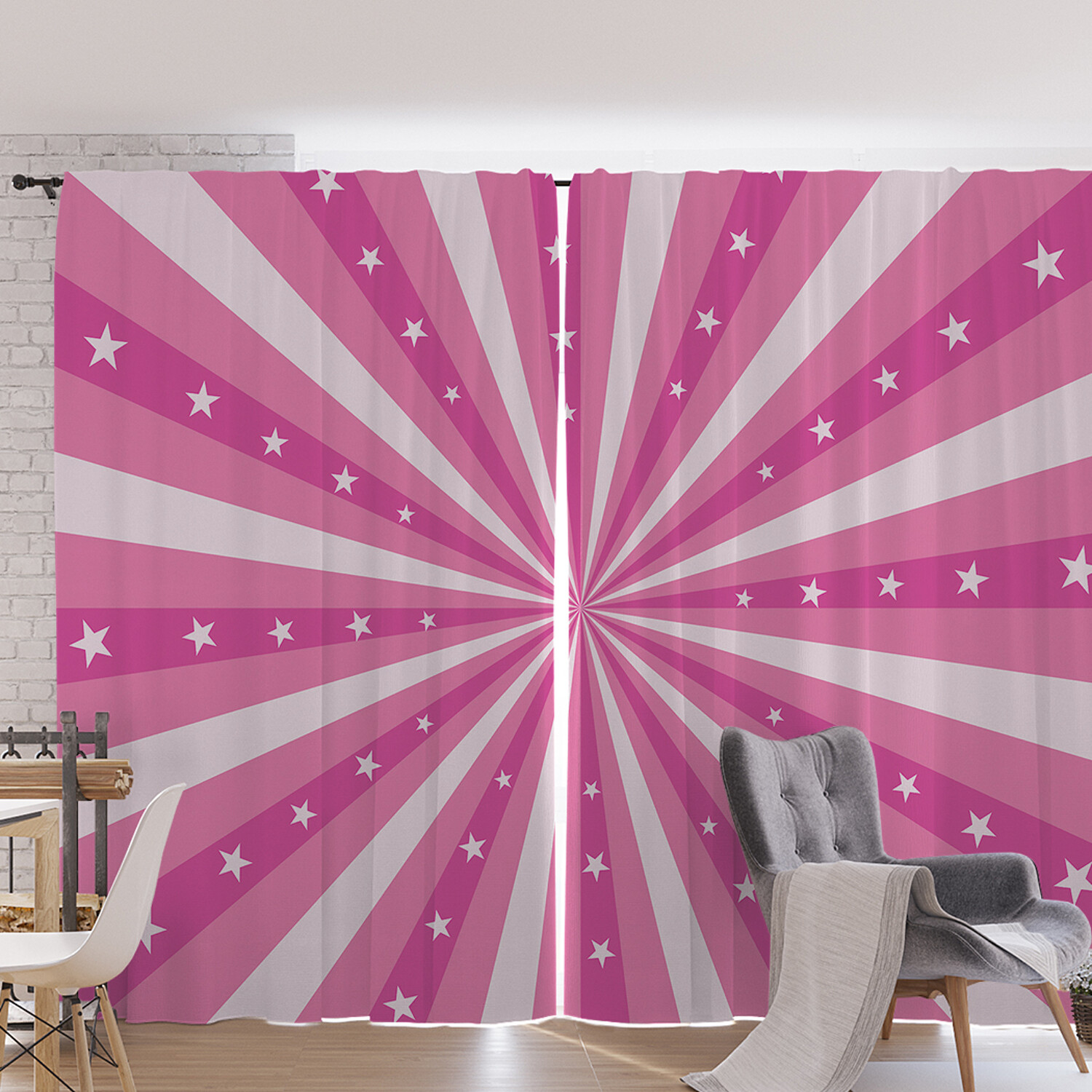 

Шторы под лён JoyArty "Цирковой взрыв", серия Oxford DeLux, 340х265 см, Цирковой взрыв