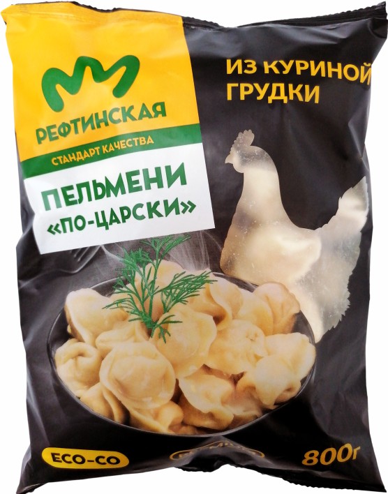

Пельмени Рефтинская По-царски из куриной грудки, 800 г