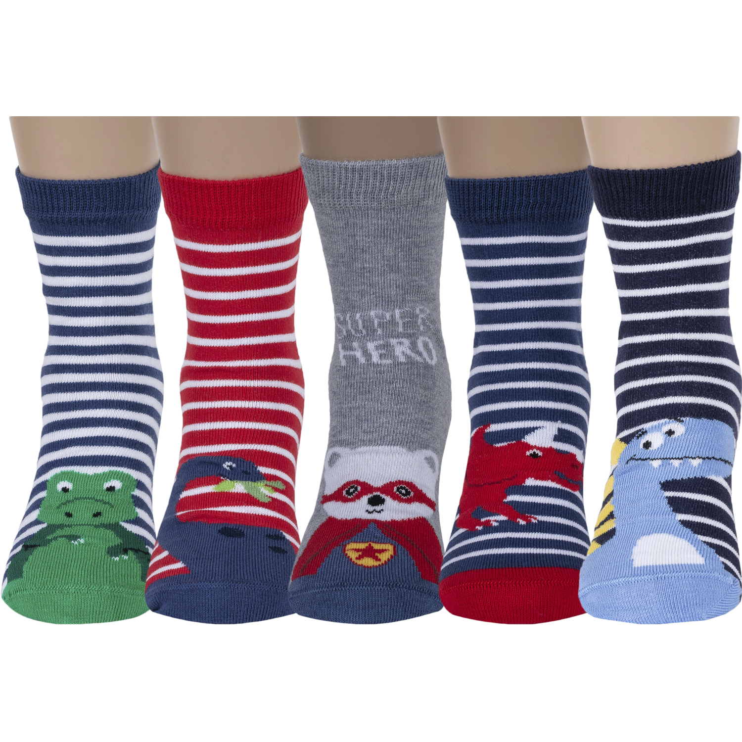 

Носки для мальчиков Rusocks 5-ДТ-95/1 цв. красный; синий; серый р. 16-18, 5-ДТ-95/1