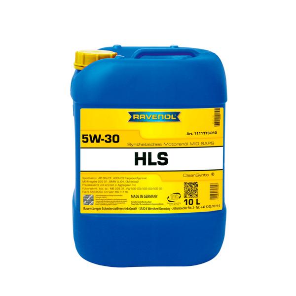 фото Моторное масло ravenol hls 5w30 10 л