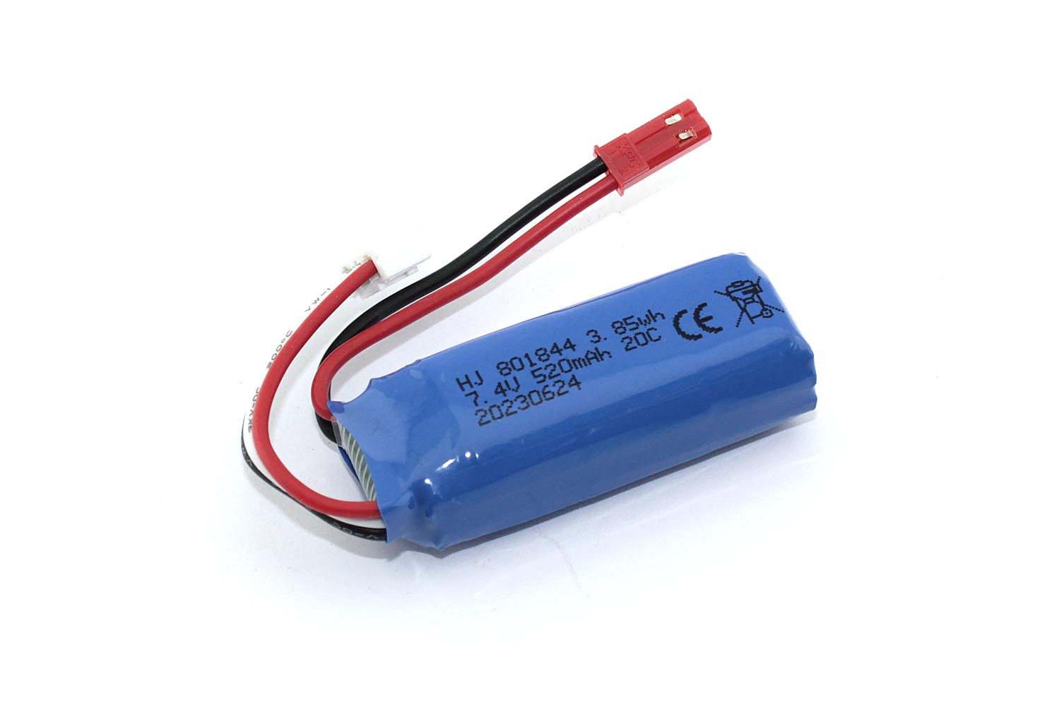 

Аккумулятор Li-Pol 7.4v 801844 520mah JST, 801844