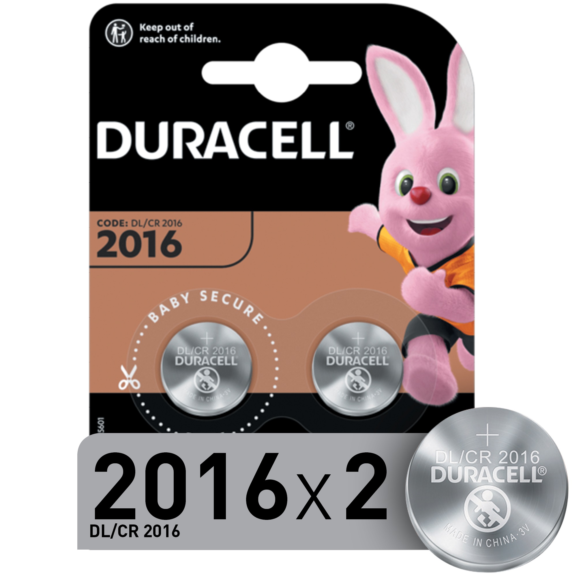 Батарейка Duracell CR2016-2BL 2 шт фонарь перчатка рабочий на правую руку 2 х cr2016 36 х 13 5 см