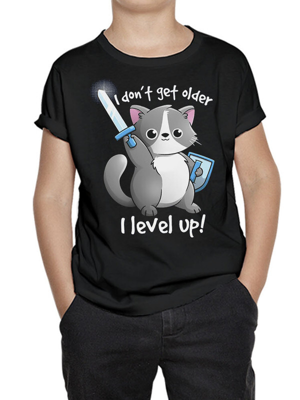 фото Футболка д/мальч. dreamshirts studio котик-геймер - i level up е цв. черный р.98