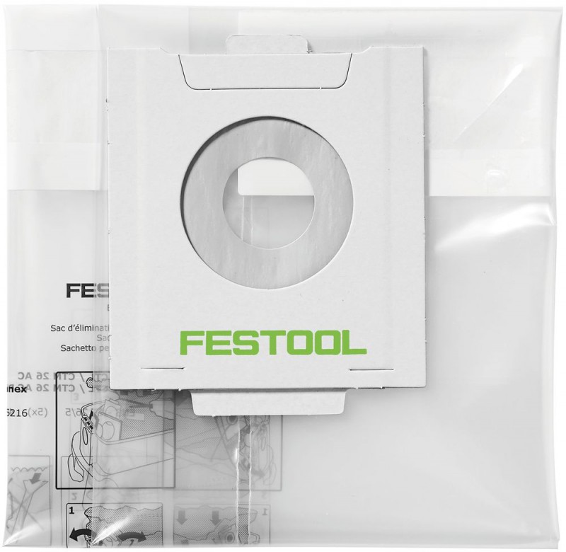 

Мешок-пылесборник Festool ENS-CT 26 AC/5. 5 шт, ENS-CT 26 AC/5