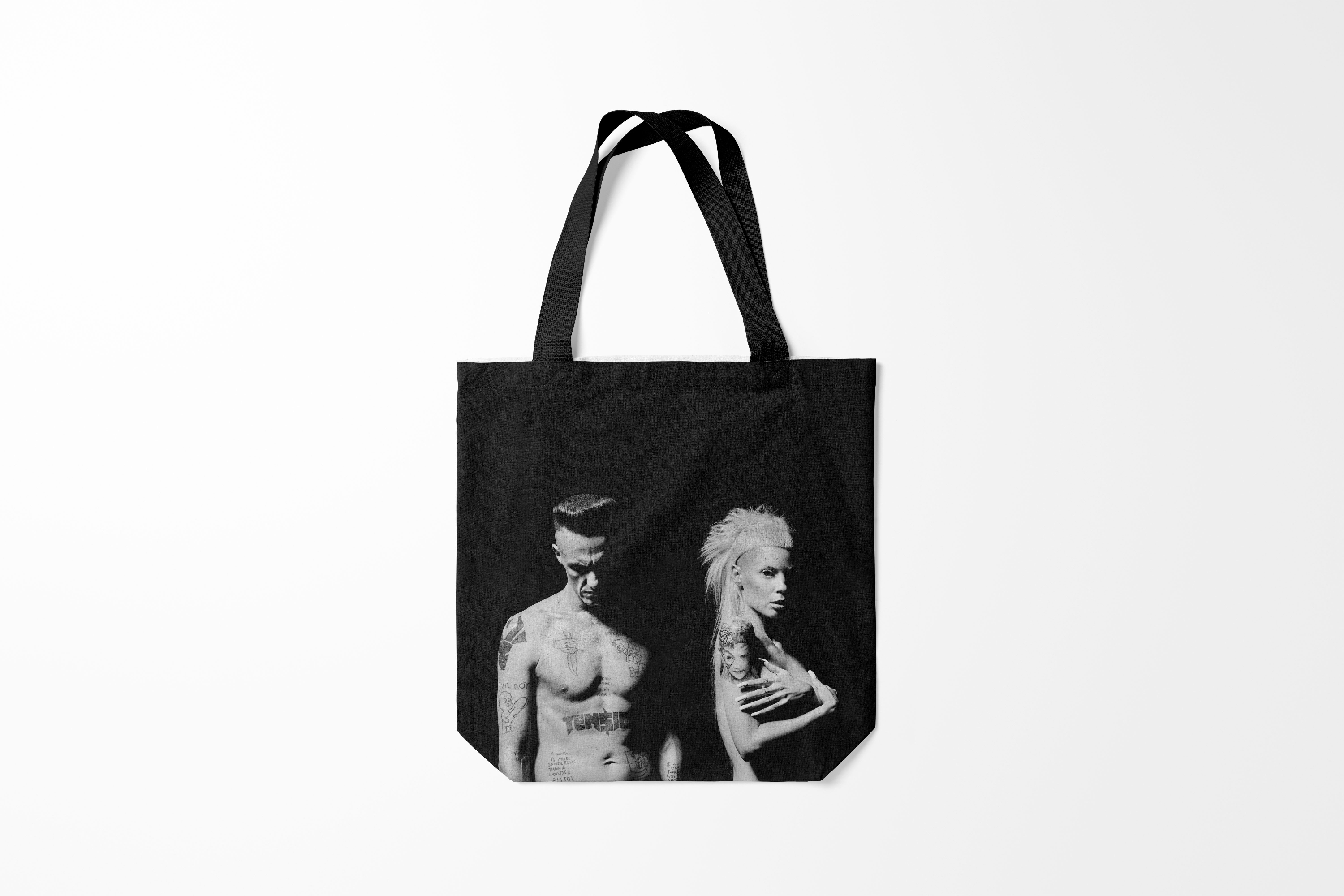 

Сумка шoппер унисекс Burnettie Die Antwoord, черный, Die Antwoord