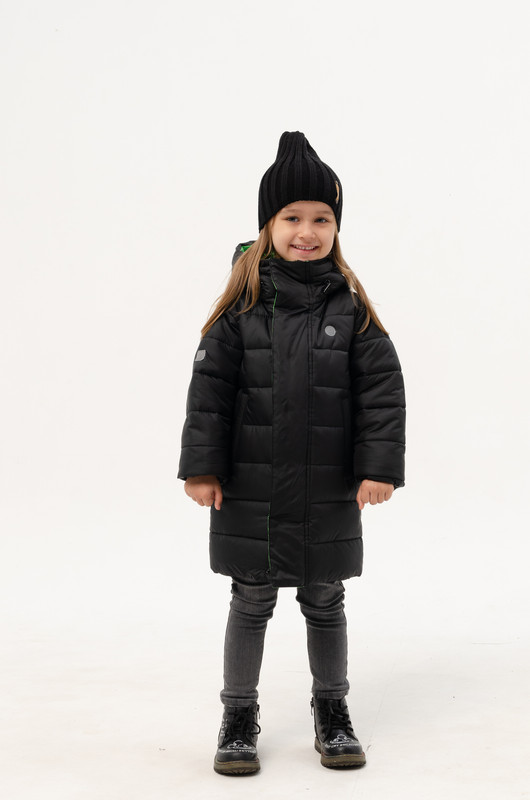 Пальто детское CosmoTex Каспер, черный, 152