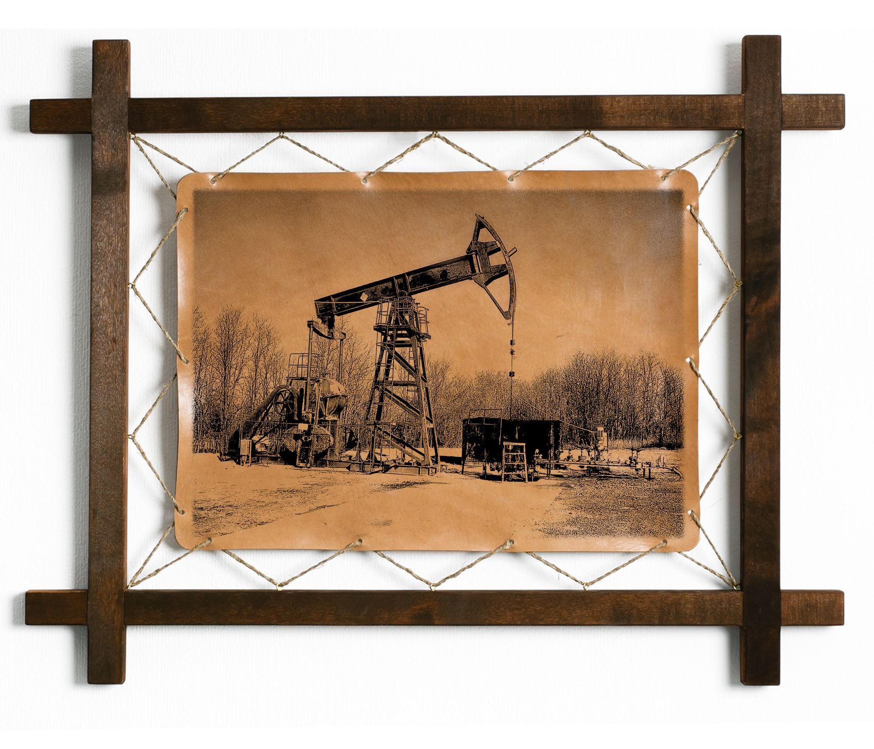 

Картина BoomGift Нефть, натуральная кожа, 993