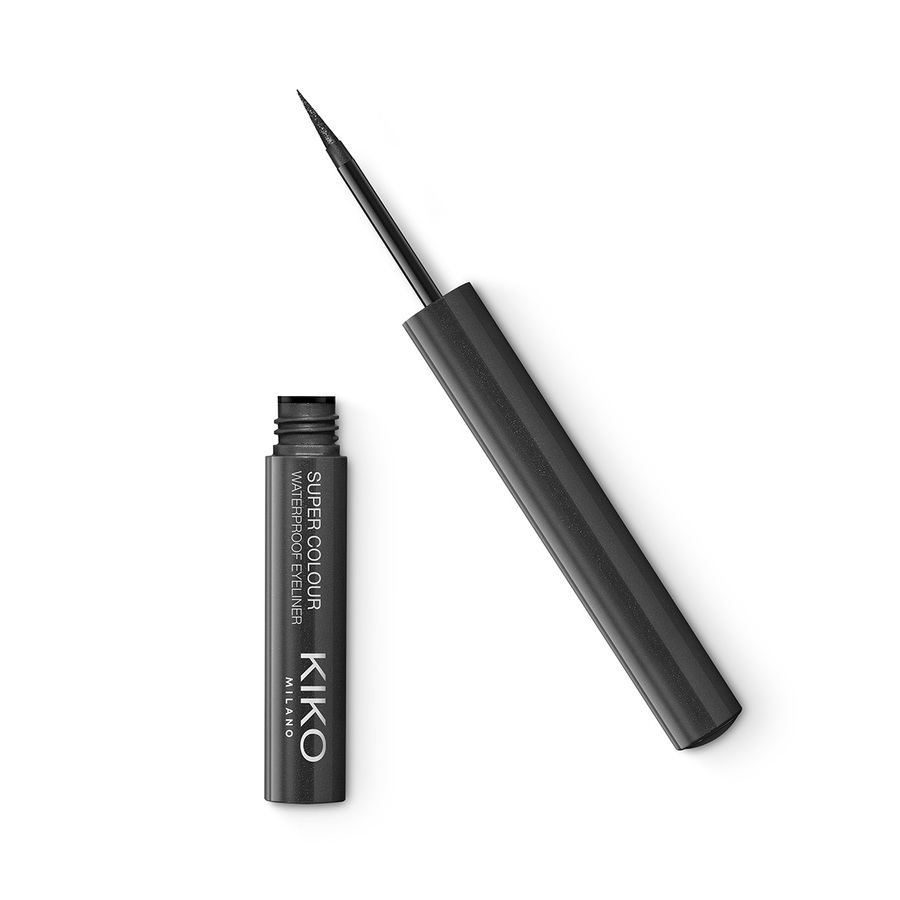 Подводка для глаз Kiko Milano Super colour waterproof eyeliner 10 Жемчужный уголь 1,7 мл жидкая подводка makeup revolution liquid eyeliner super flick rose gold