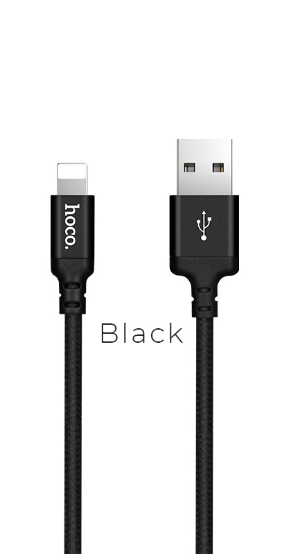 Кабель Hoco X14 Times speed USB - Lightning 2 м, черный