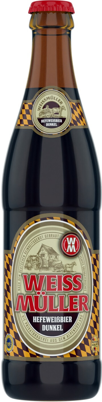 

Пиво WeissMuller Hefeweissbier Dunkel 0,5 л, Темное