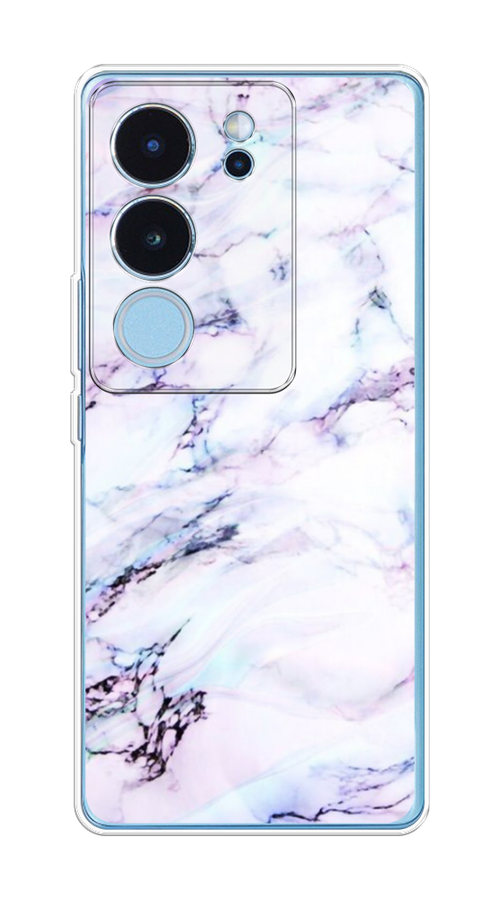 

Чехол на Vivo V29 "Радужный мрамор", Серый;фиолетовый, 269350-1