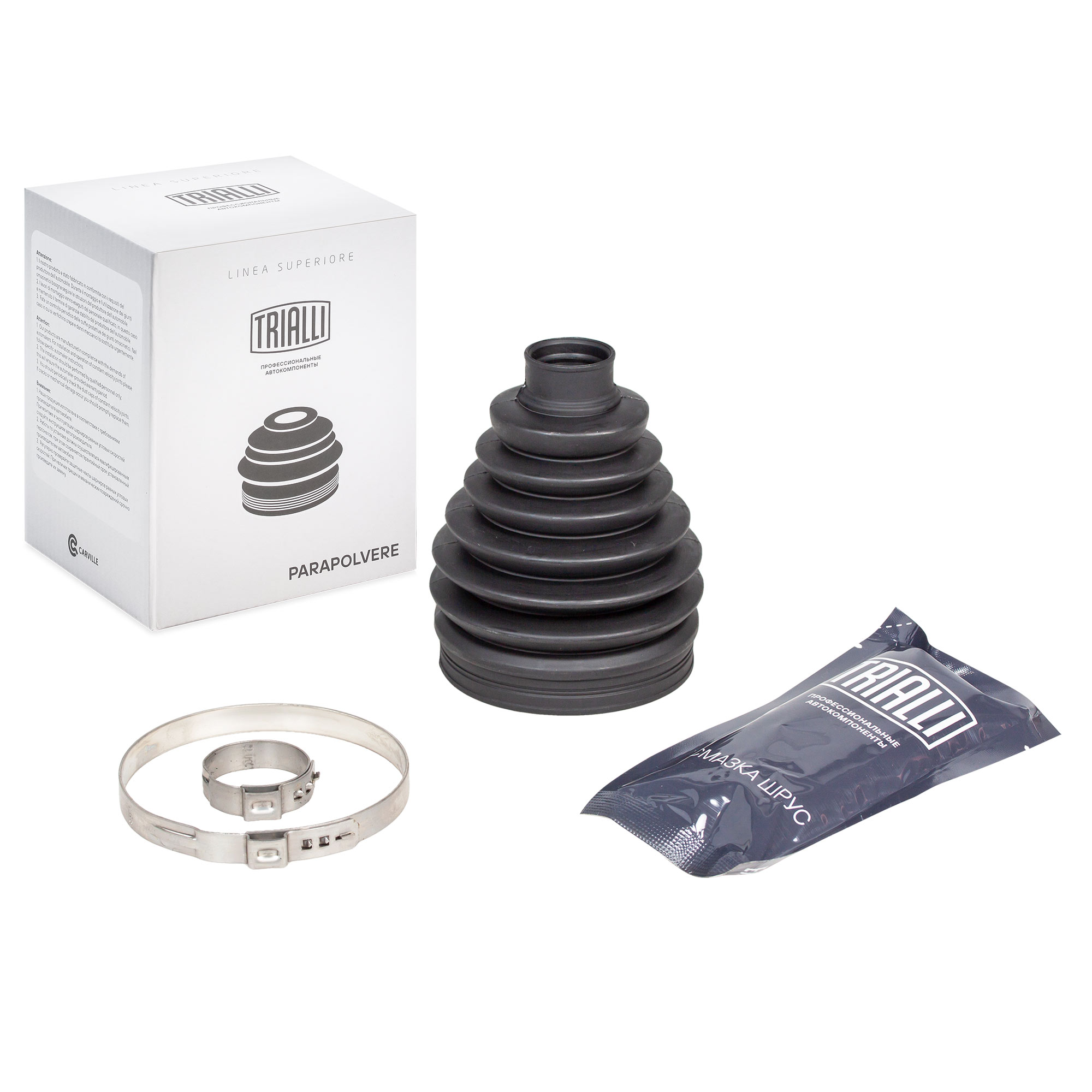 

TRIALLI Пыльник ШРУСа для ам Honda Civic (05-) 1.8i AT (наруж.компл: хомутысмазка) (TPEE)