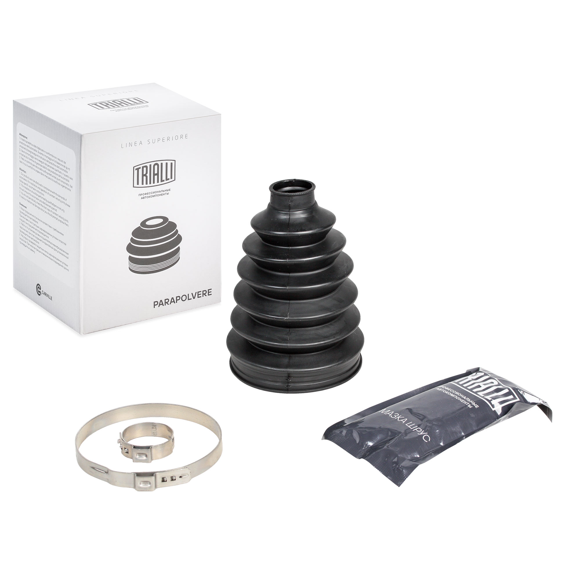 

TRIALLI Пыльник ШРУСа для ам Honda Accord (02-) (наруж.компл: хомутысмазка) (TPEE) (FG 230