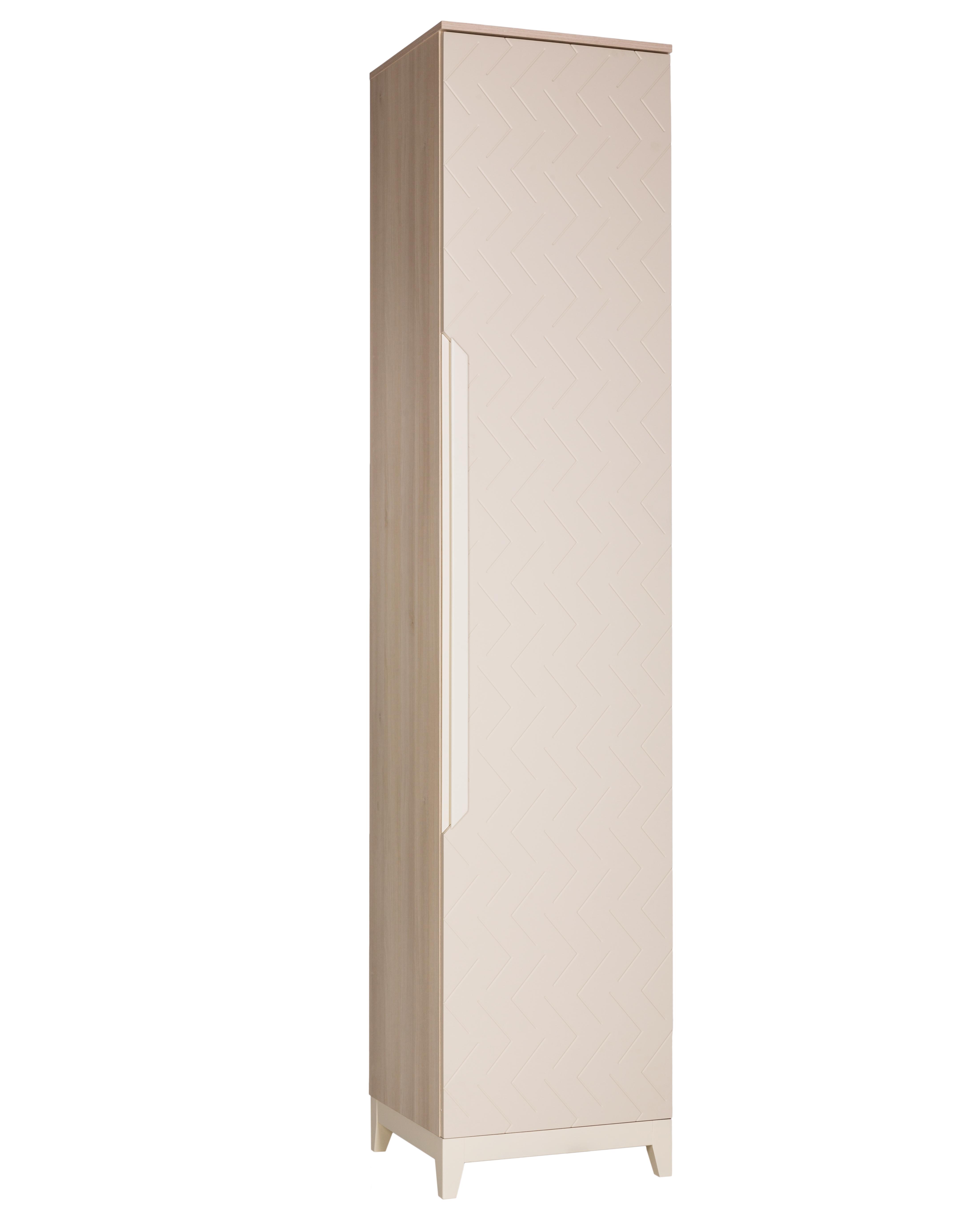 фото Шкаф одностворчатый универсальный r-home сканди 45 см жемчужно-белый/акация лэйклэнд