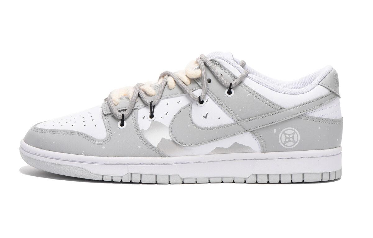 

Кеды унисекс Nike Dunk Low белые 44.5 EU, Белый, Dunk Low