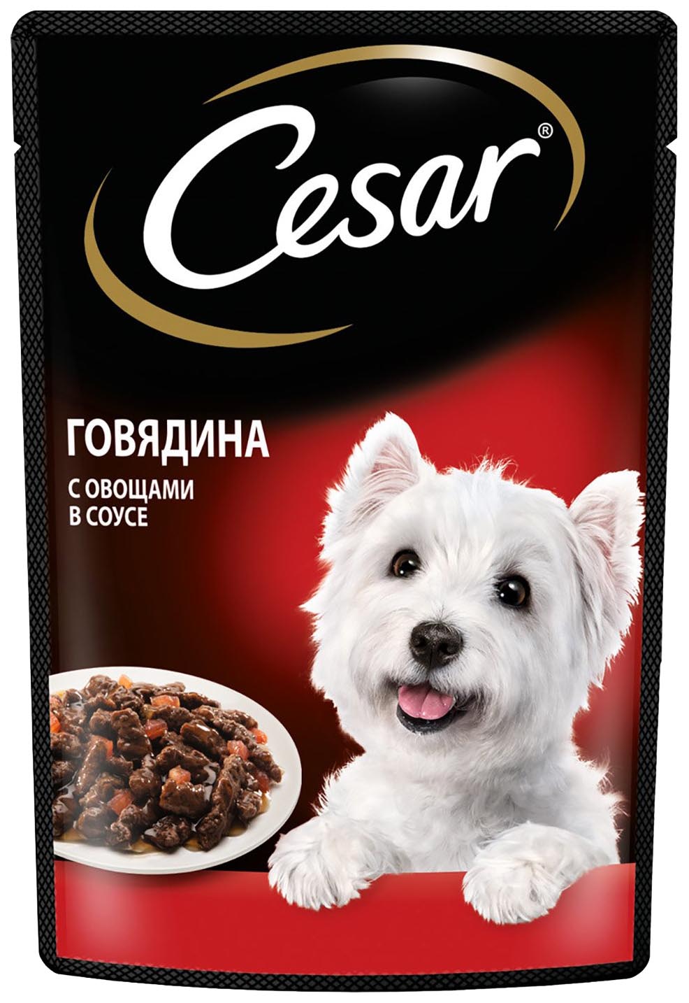 

Влажный корм для собак Cesar говядина с овощами, 85 г