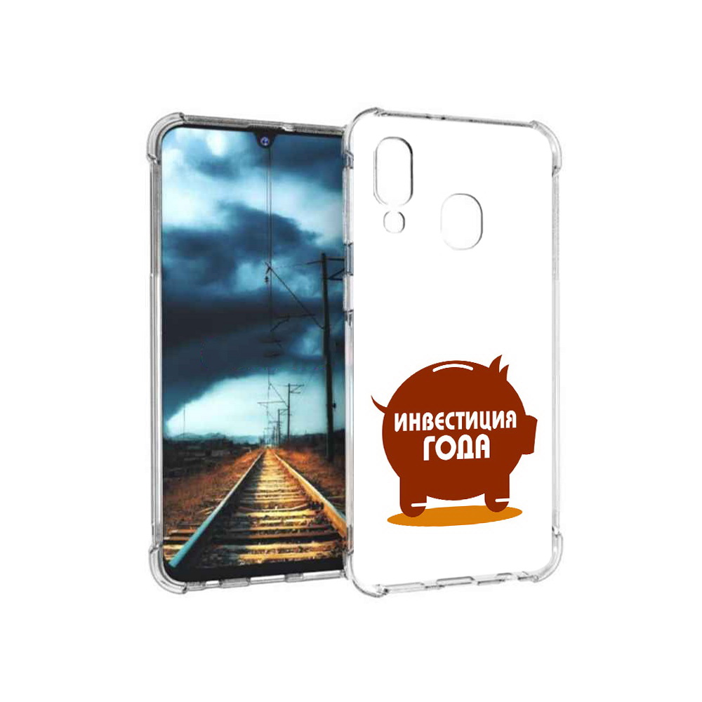 

Чехол MyPads Tocco для Samsung Galaxy A40 инвестиция (PT128655.504.376), Прозрачный, Tocco