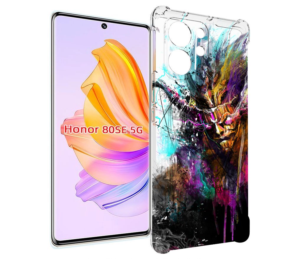 

Чехол MyPads яркий дьявол для Honor 80 SE, Прозрачный, Tocco