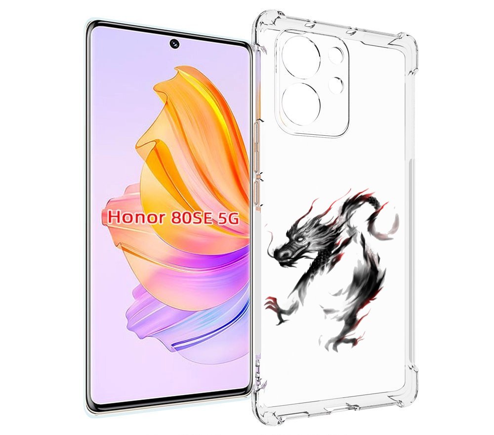 

Чехол MyPads черный дракон для Honor 80 SE, Прозрачный, Tocco