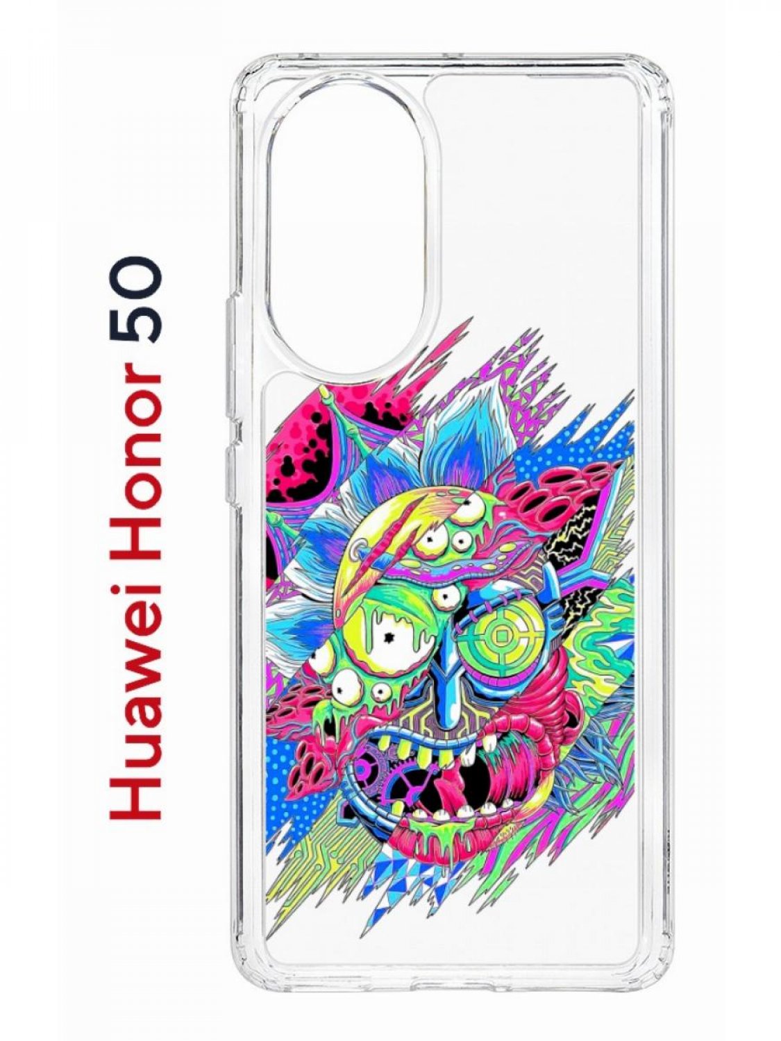 Чехол на Honor 50, Huawei Nova 9 Kruche Print Многоликий Рик, противоударный бампер