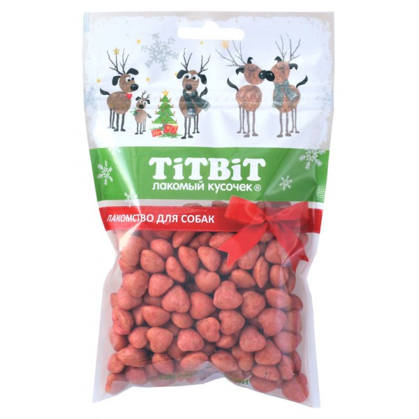 

Лакомство для собак TiTBiT ,сердечки глазированные, 70г, сердечки глазированные