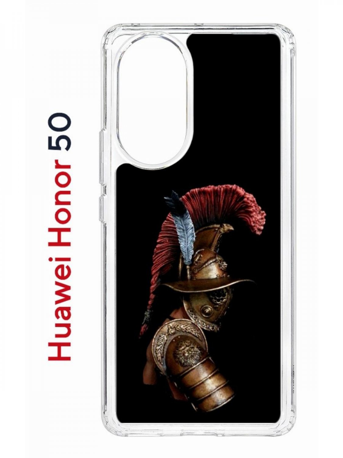Чехол на Honor 50, Huawei Nova 9 с принтом Kruche Print Гладиатор, противоударный бампер