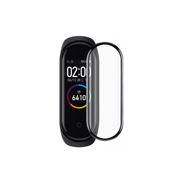 Защитное стекло Barn&Hollis для Mi Band 5 (3D) черное