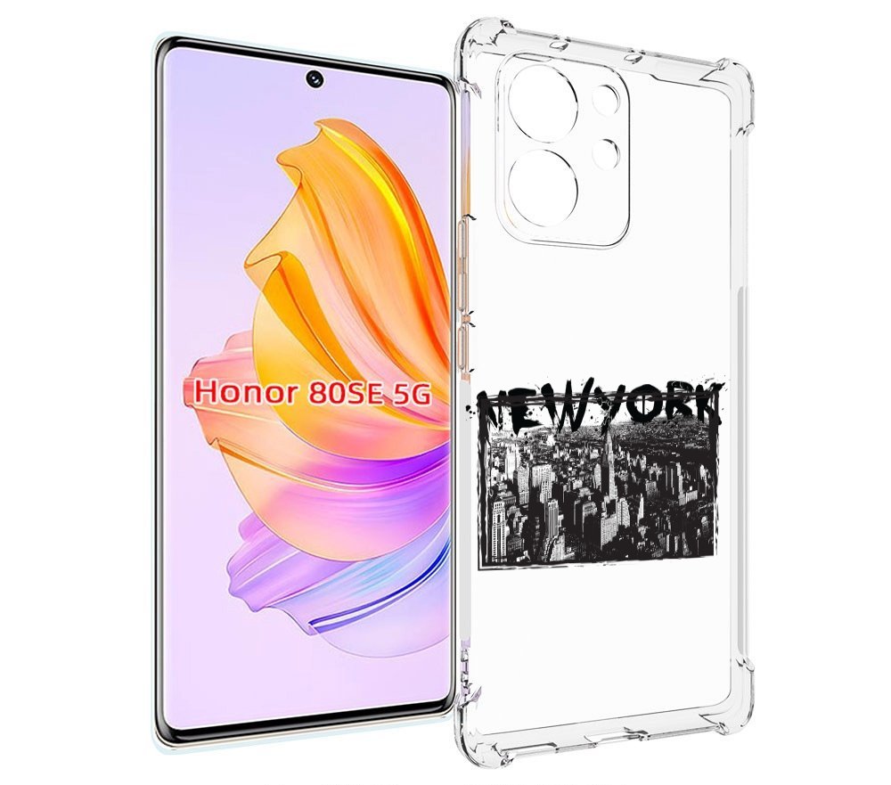 

Чехол MyPads че для Honor 80 SE, Прозрачный, Tocco