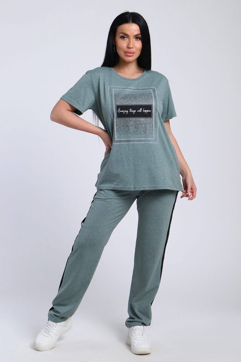 

Пижама женская ТРИКОТАЖ НАТАЛИ 000005395 зеленая 48 RU, Зеленый, 000005395