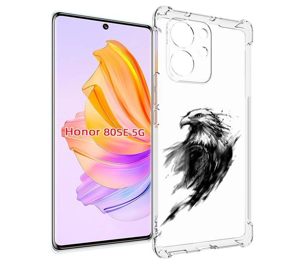 

Чехол MyPads чб птица для Honor 80 SE, Прозрачный, Tocco