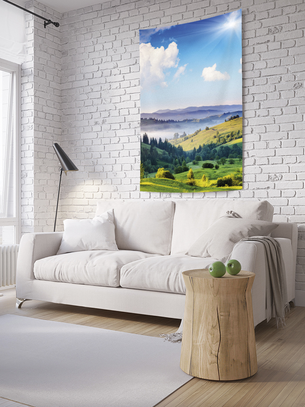 

Вертикальное фотопанно на стену JoyArty Туман в низине 100x150 см, Туман в низине