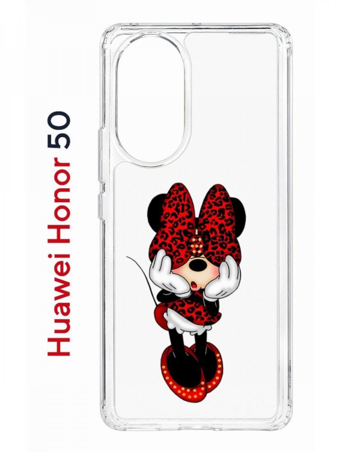 Чехол на Honor 50, Huawei Nova 9 с принтом Kruche Print Минни, противоударный бампер
