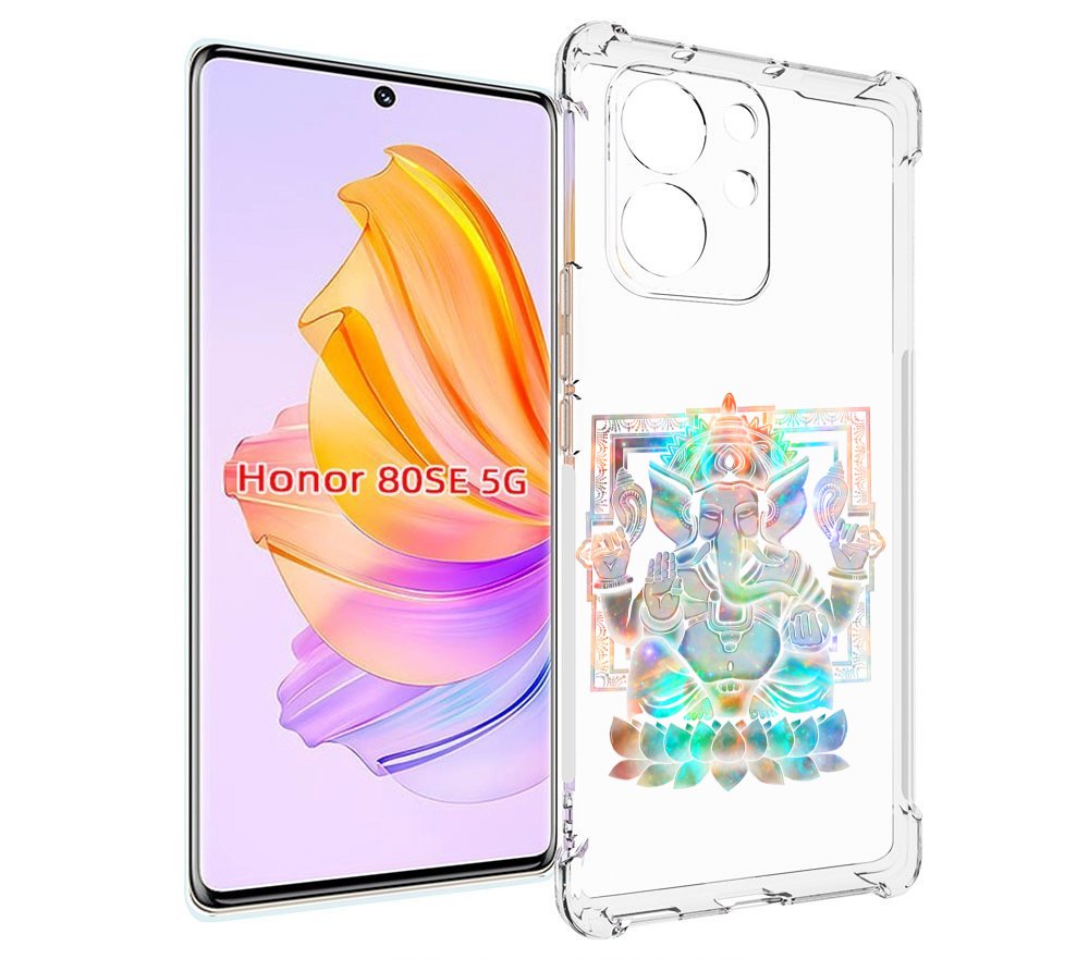 

Чехол MyPads умный слон для Honor 80 SE, Прозрачный, Tocco