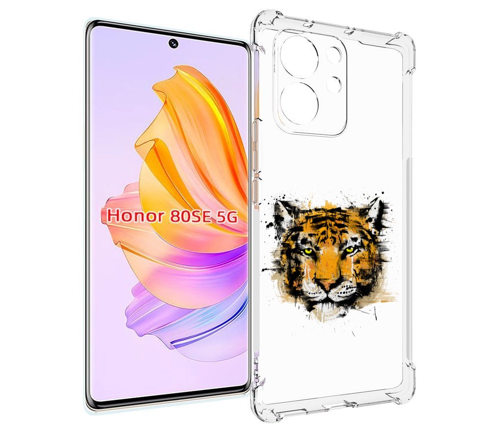 

Чехол MyPads тигруля для Honor 80 SE, Прозрачный, Tocco