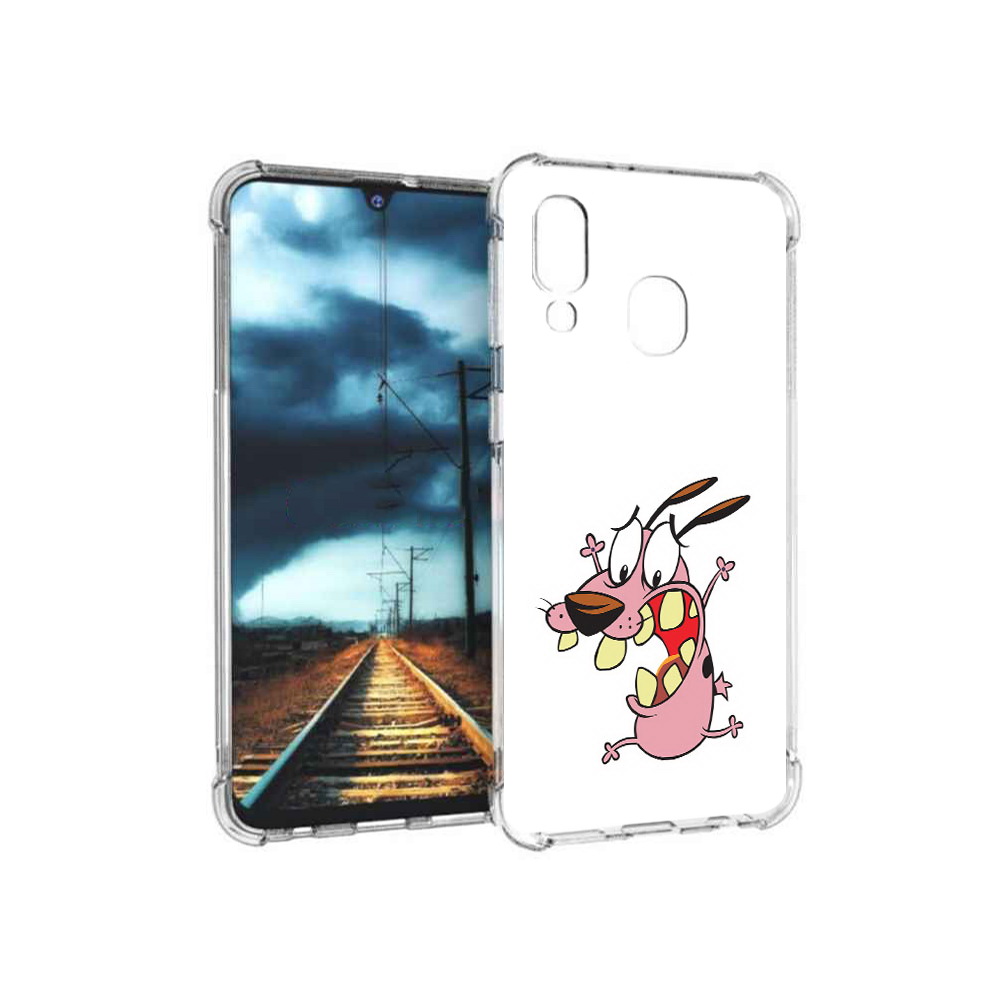 

Чехол MyPads Tocco для Samsung Galaxy A40 зубастый бобик (PT128655.504.371), Прозрачный, Tocco
