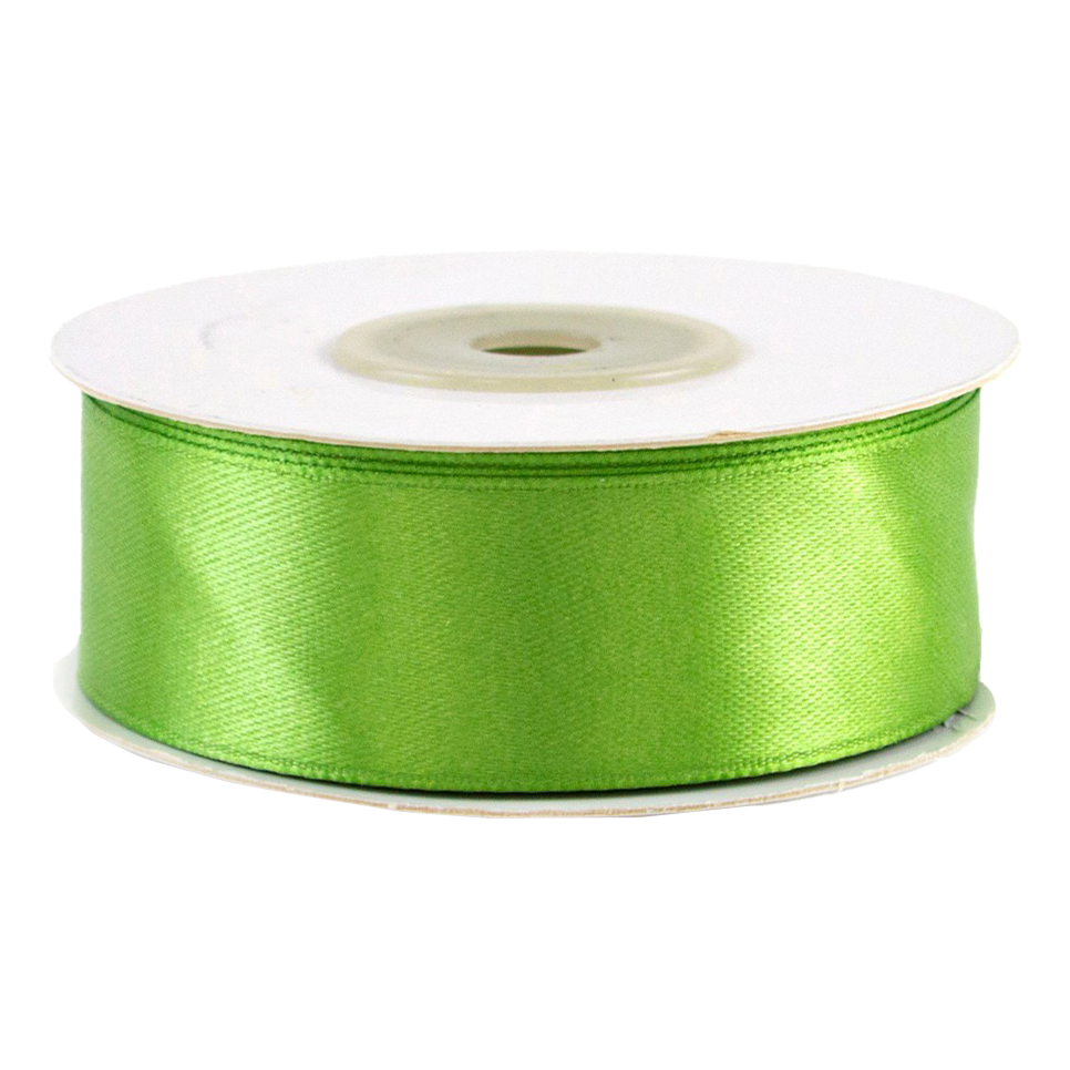 

Лента декоративная 25 мм х 22 м атласная зеленый мох