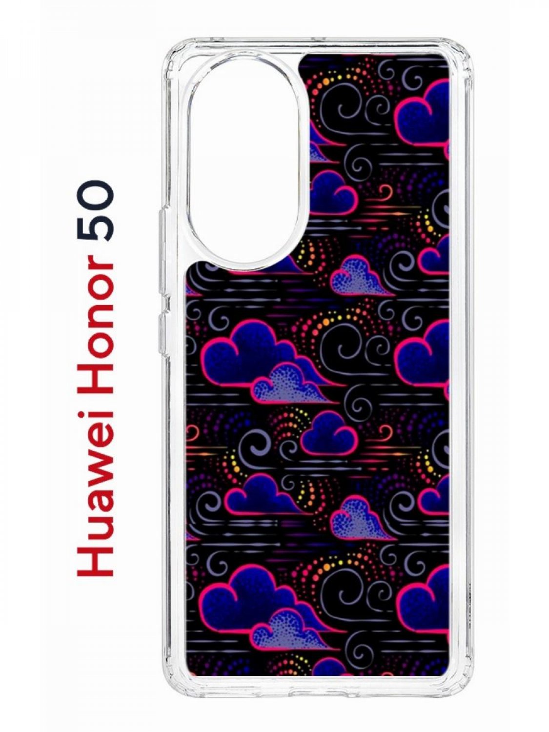 

Чехол на Honor 50, Huawei Nova 9 с принтом Kruche Print Dreams, противоударный бампер, Прозрачный;черный;розовый;синий, Хонор 50, Хуавей Нова 9