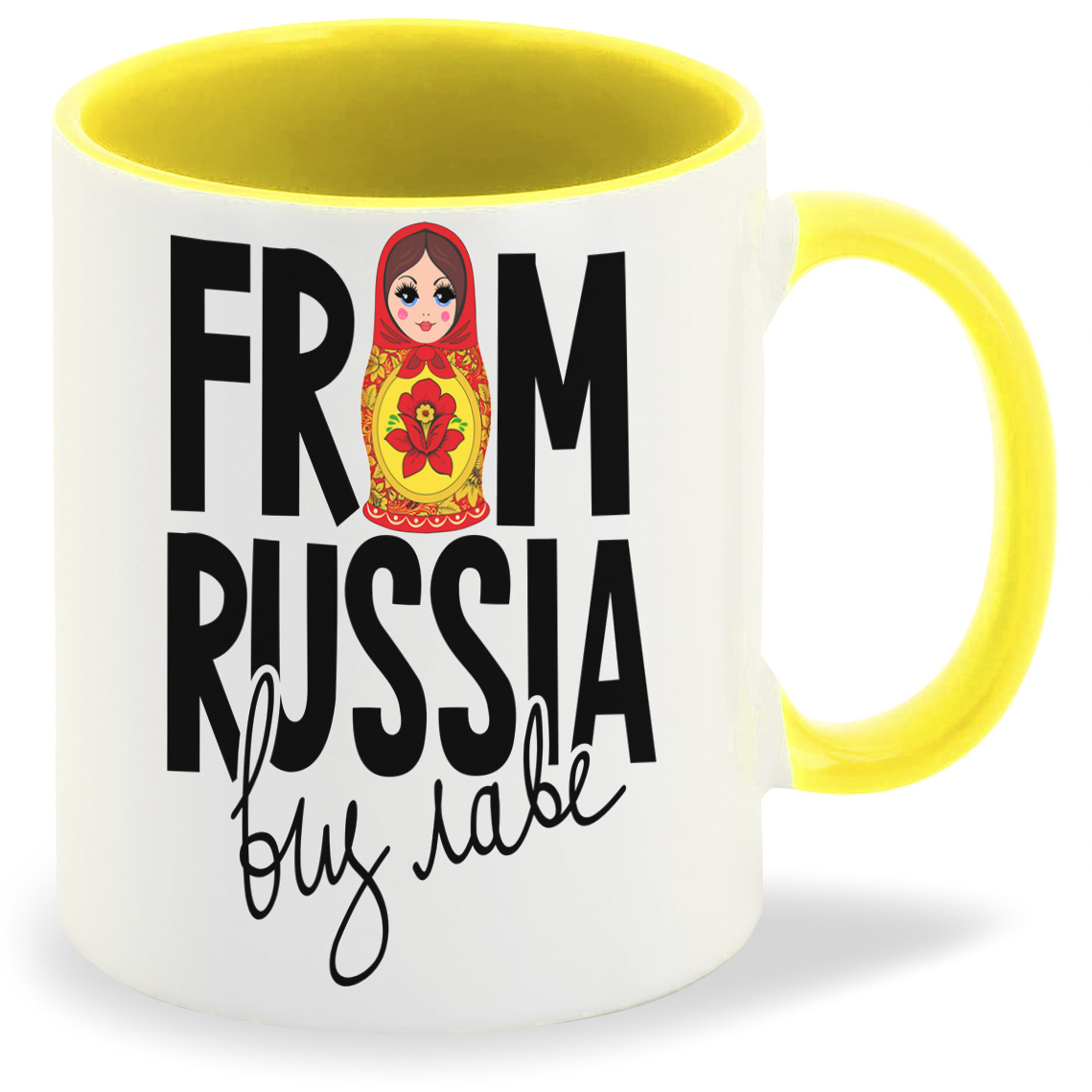 

Кружка CoolPodarok Прикол From Russia матрешка