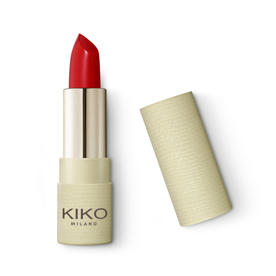 Помада для губ Kiko Milano Green me matte lipstick матовая 105 Классический Красный 4 мл Германия красный