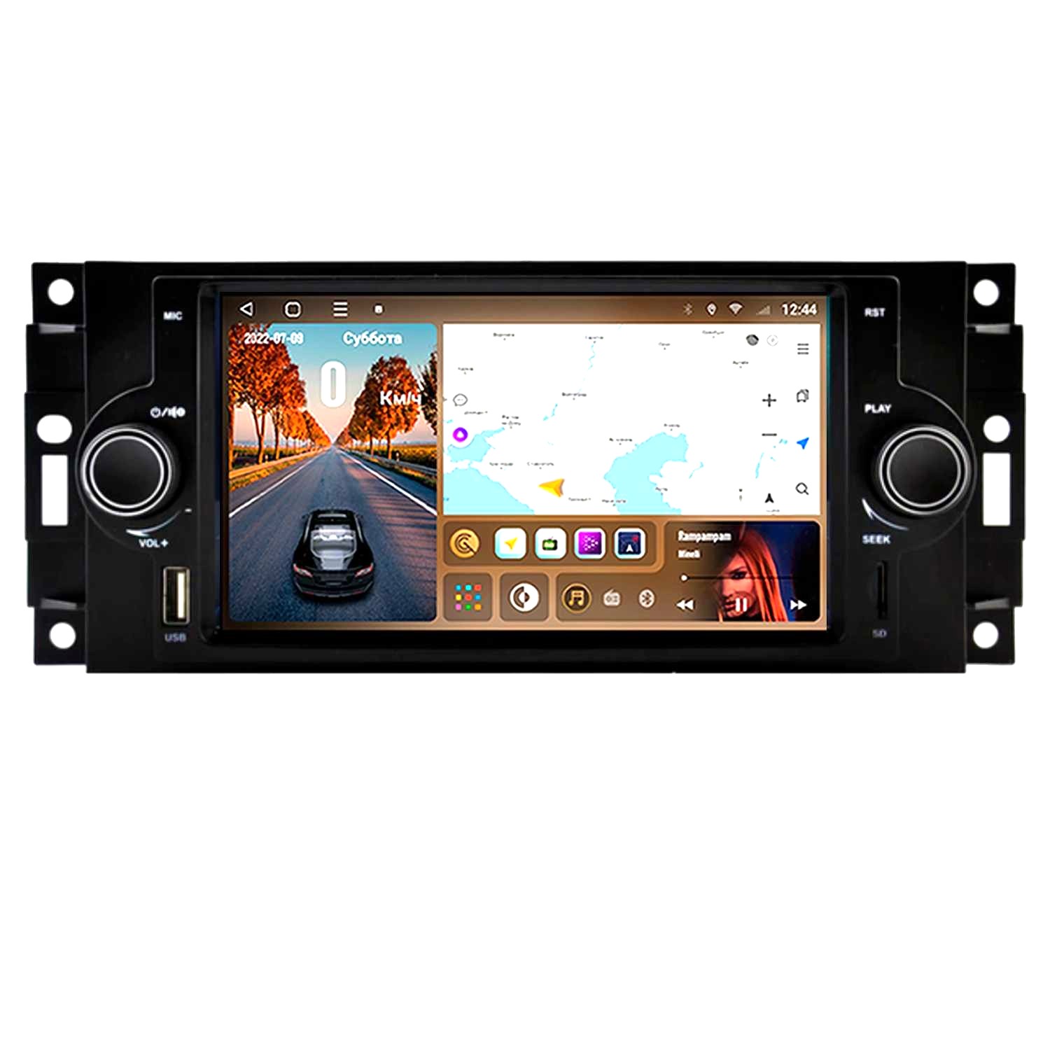 Автомобильная магнитола CaCar TK2 универсальная Jeep Dodge Jaguar Land Rover 2565000₽