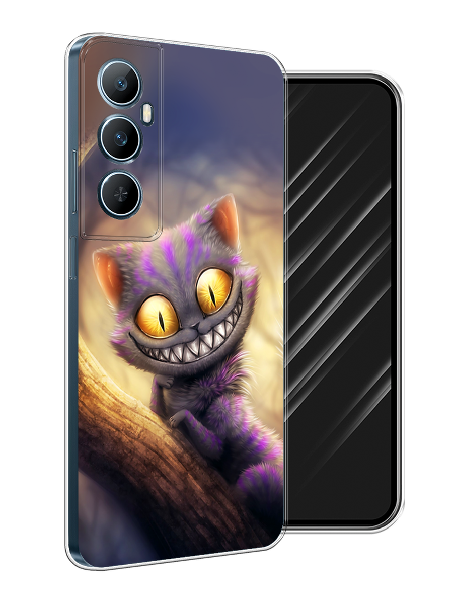 

Чехол Awog на Realme C65 "Cheshire Cat", Фиолетовый;желтый, 2516750-1