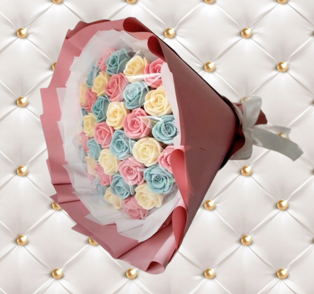 

Букет ShokoTrendy из 37 шоколадных роз, 444 г