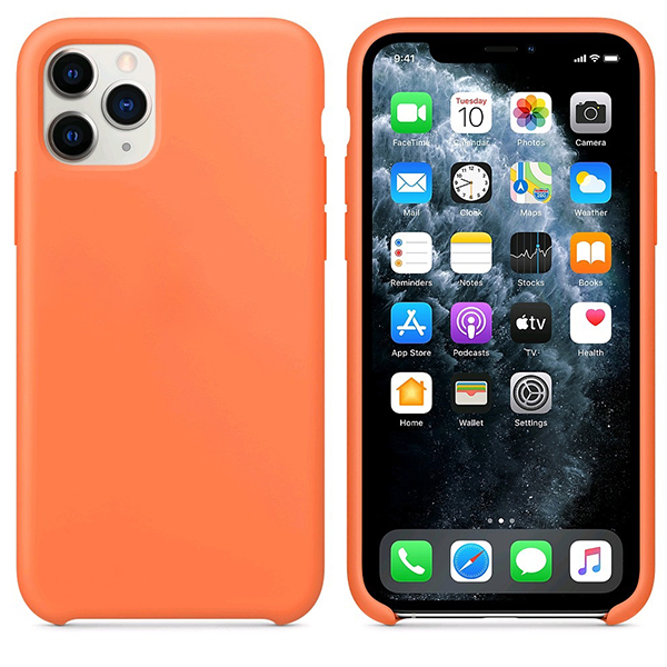 фото Чехол для iphone 11 pro max silicon case 100% org vitamin c nobrand